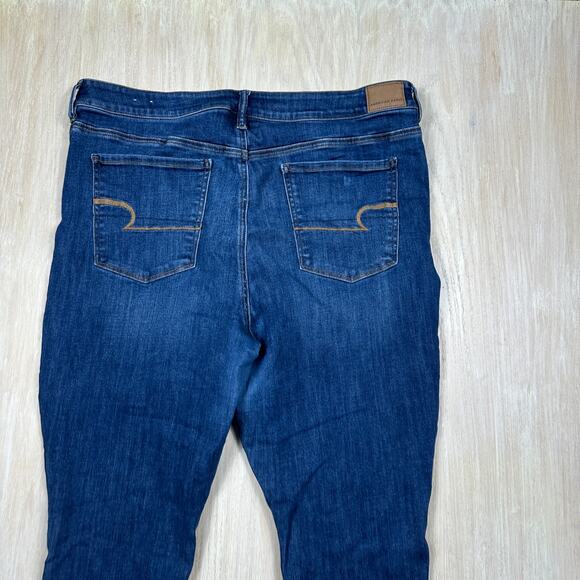 American Eagle Hi-Rise Jegging Next Level Stretch Casual Skinny Jeans 20 SHORT - Picture 12 of 15